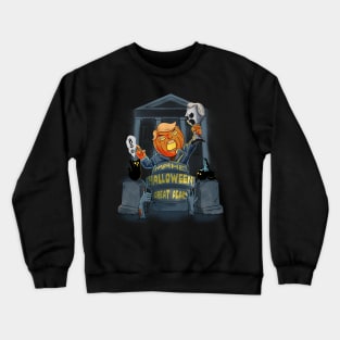 Its The Most Wonderful Time Of The Year Black Cat Halloween Crewneck Sweatshirt
